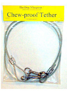 Chew-Proof Dog Tether by Paul Owens, the Original Dog Whisperer
